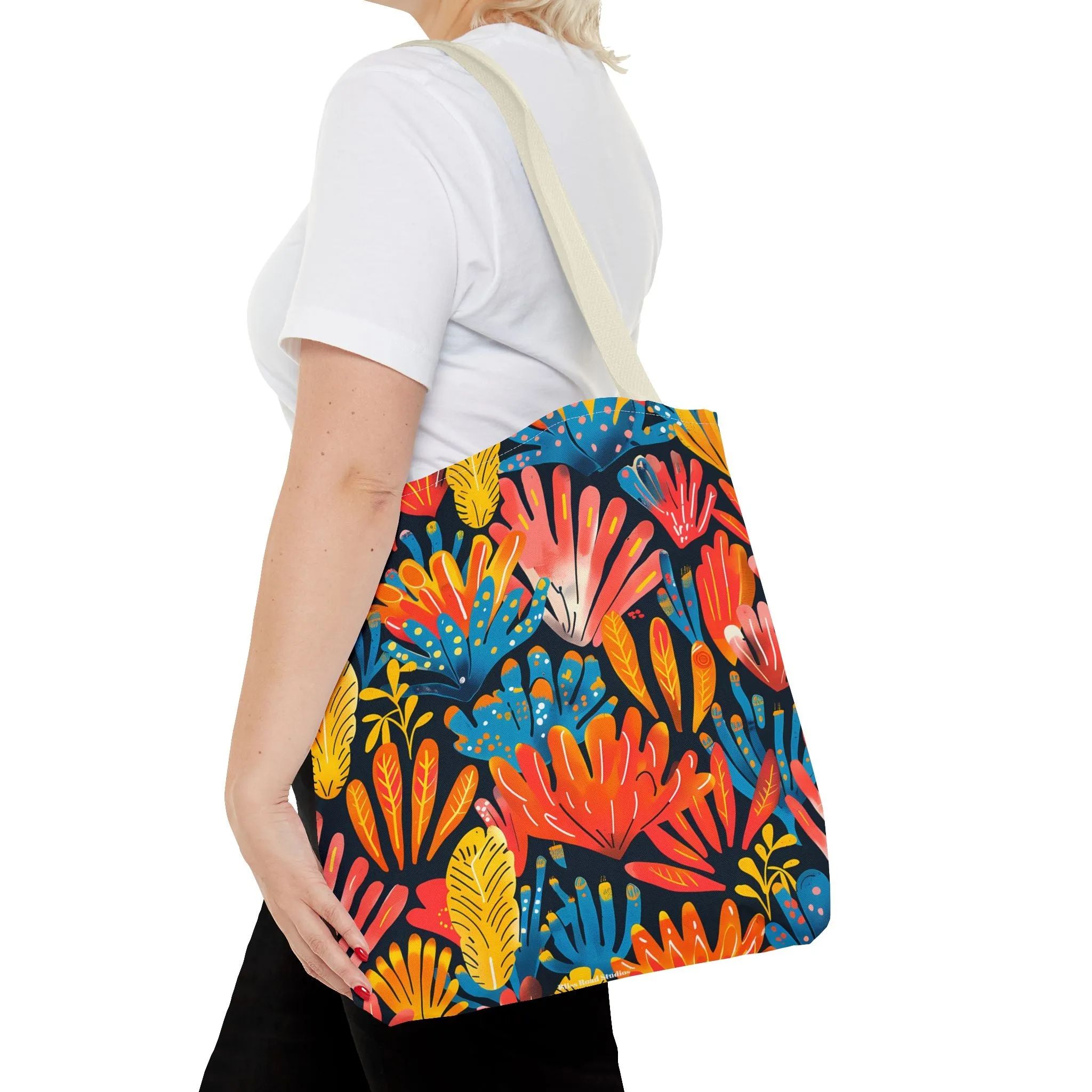 Coral Plume Tote Bag - Carry a Splash of Whimsy with Coral Plume! Available in 3 sizes.