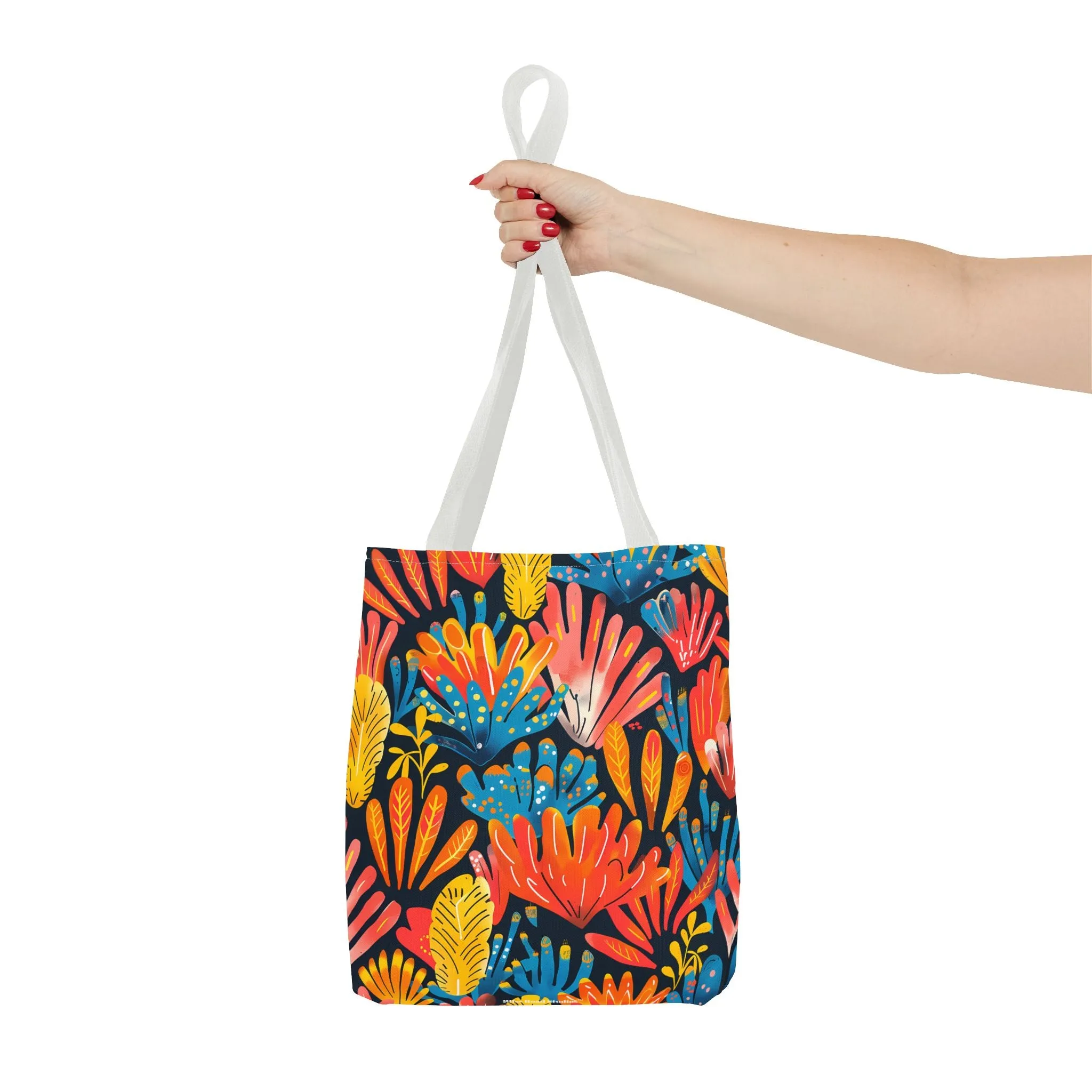Coral Plume Tote Bag - Carry a Splash of Whimsy with Coral Plume! Available in 3 sizes.