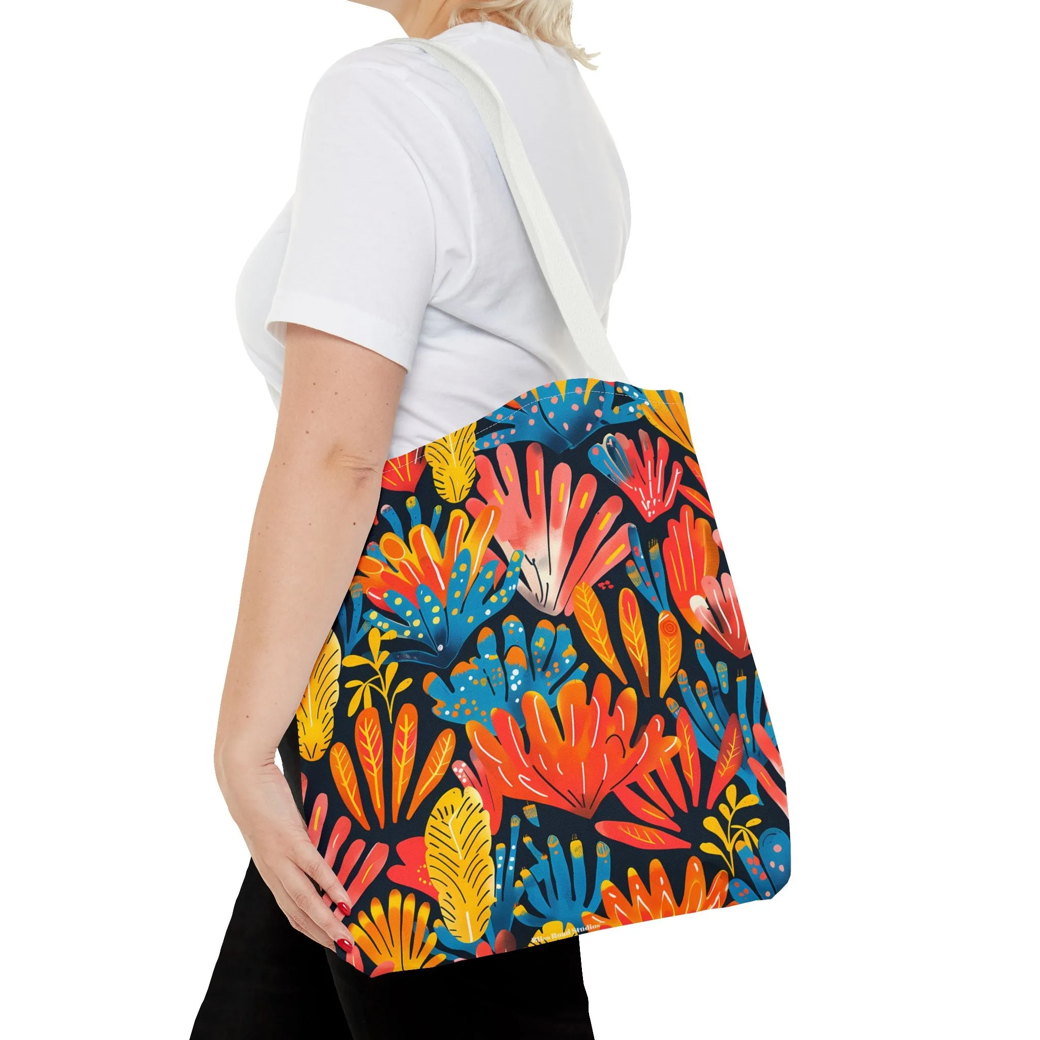 Coral Plume Tote Bag - Carry a Splash of Whimsy with Coral Plume! Available in 3 sizes.