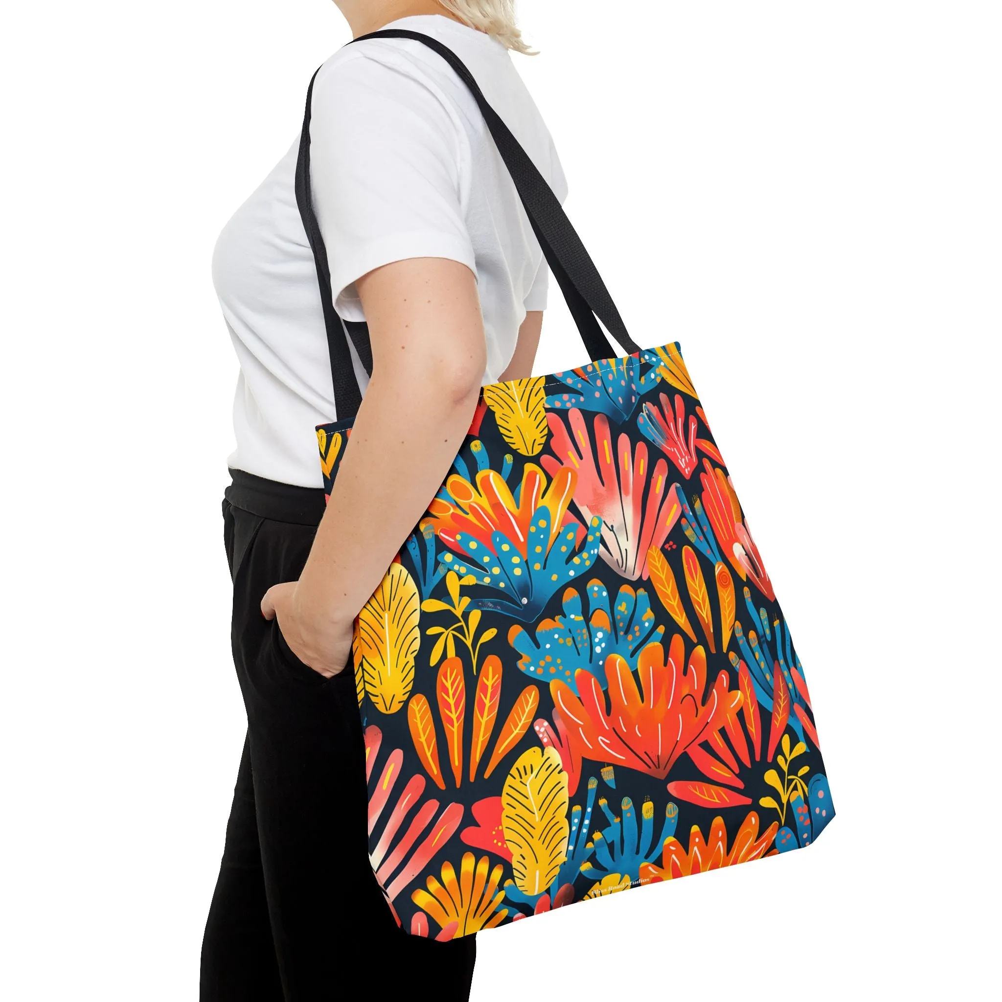 Coral Plume Tote Bag - Carry a Splash of Whimsy with Coral Plume! Available in 3 sizes.