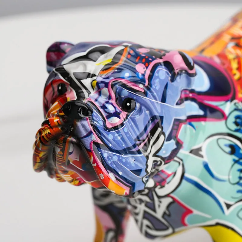 Creative Colorful Bulldog Home Decorations
