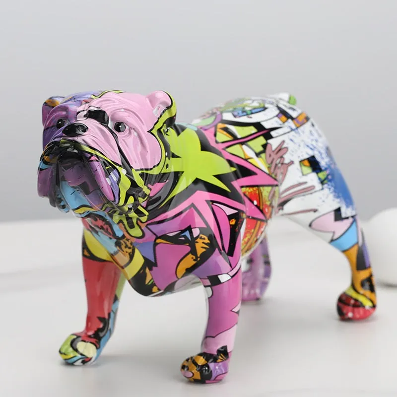 Creative Colorful Bulldog Home Decorations
