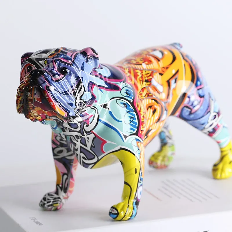 Creative Colorful Bulldog Home Decorations