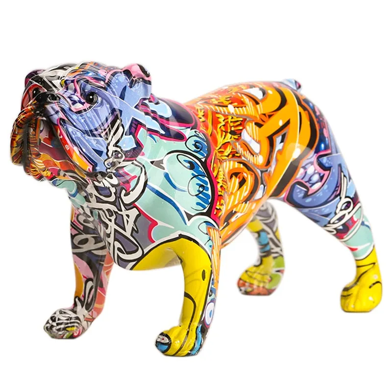 Creative Colorful Bulldog Home Decorations
