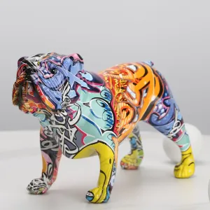 Creative Colorful Bulldog Home Decorations