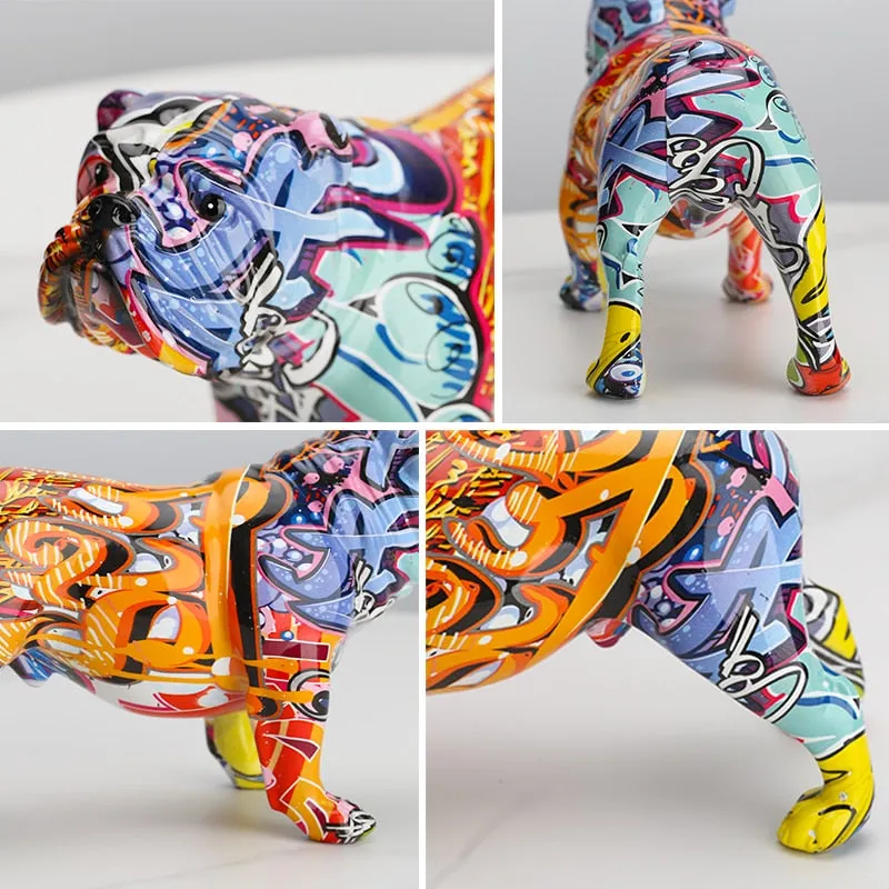 Creative Colorful Bulldog Home Decorations