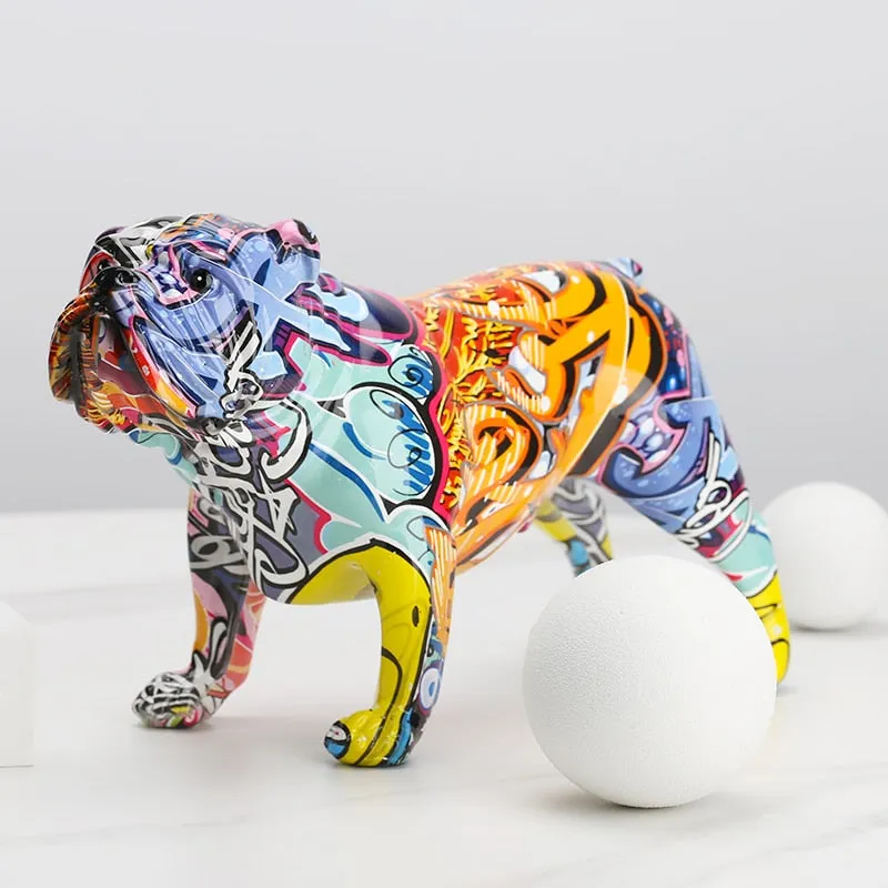 Creative Colorful Bulldog Home Decorations
