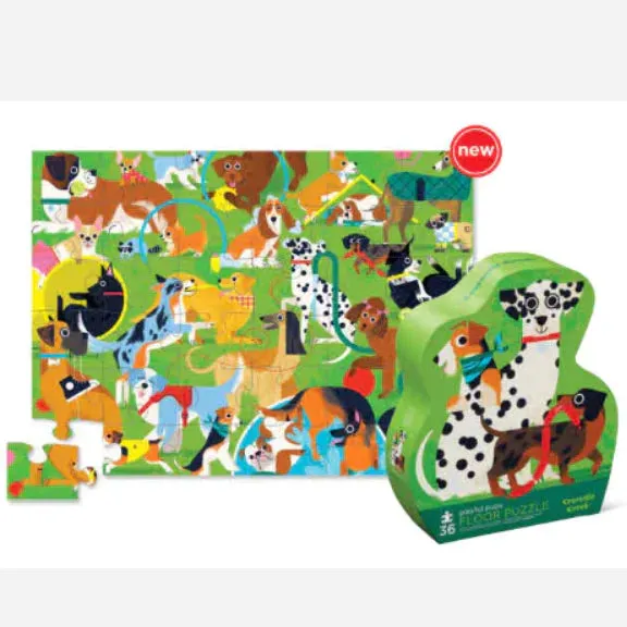 Crocodile Creek 36-Piece Floor Puzzle (Playful Pups)