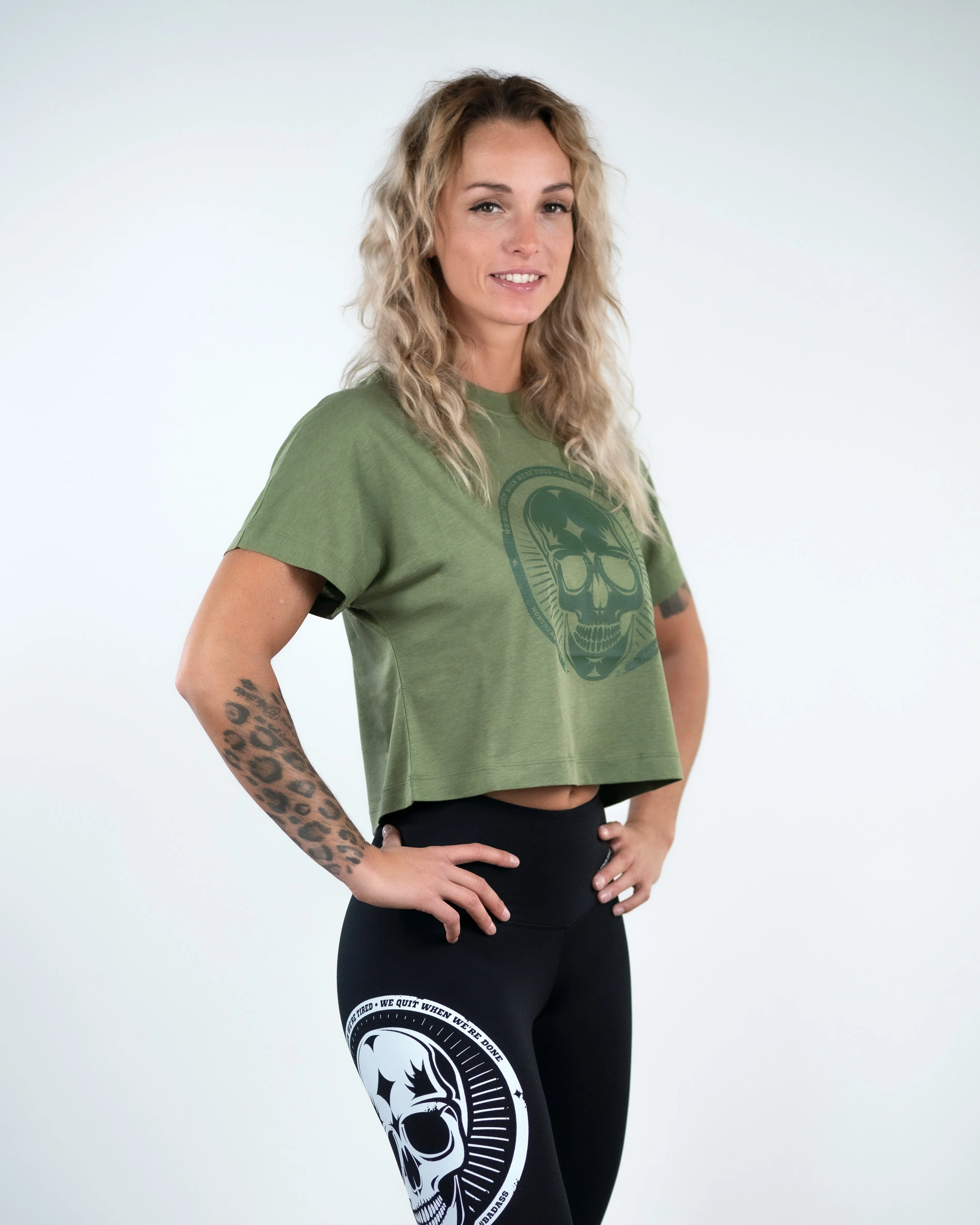 Crop Tee - NS Wings Skull 2.0