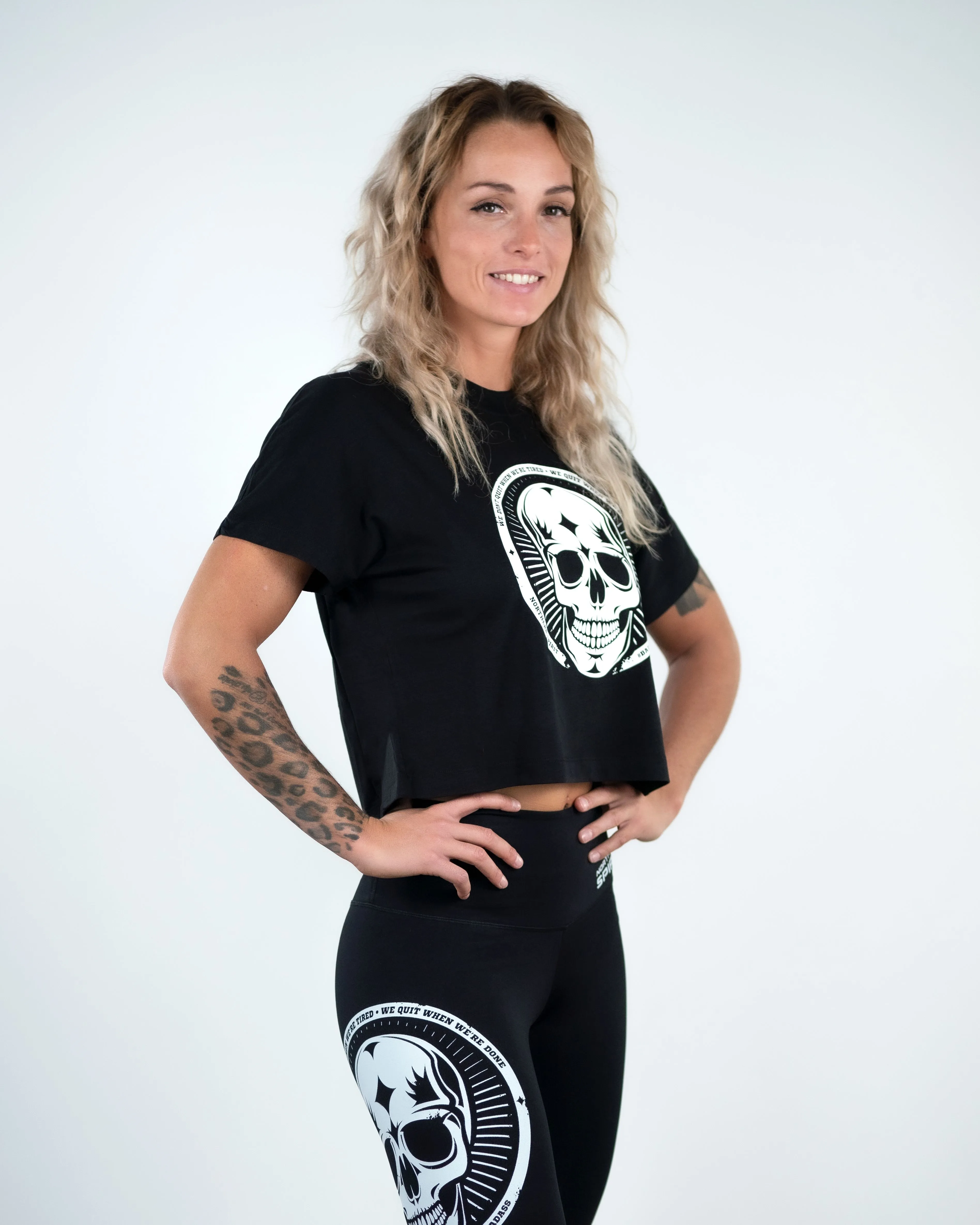 Crop Tee - NS Wings Skull 2.0