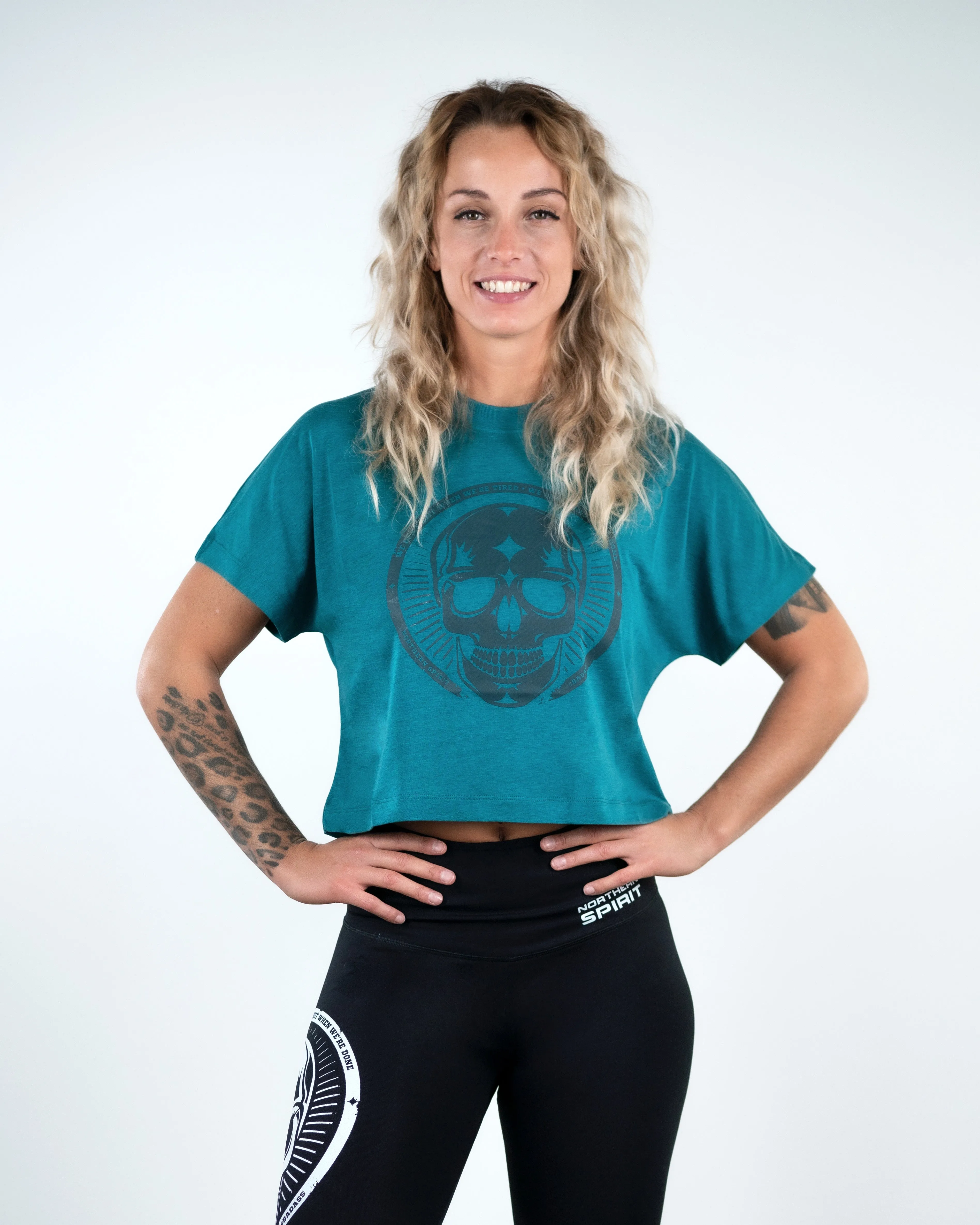 Crop Tee - NS Wings Skull 2.0