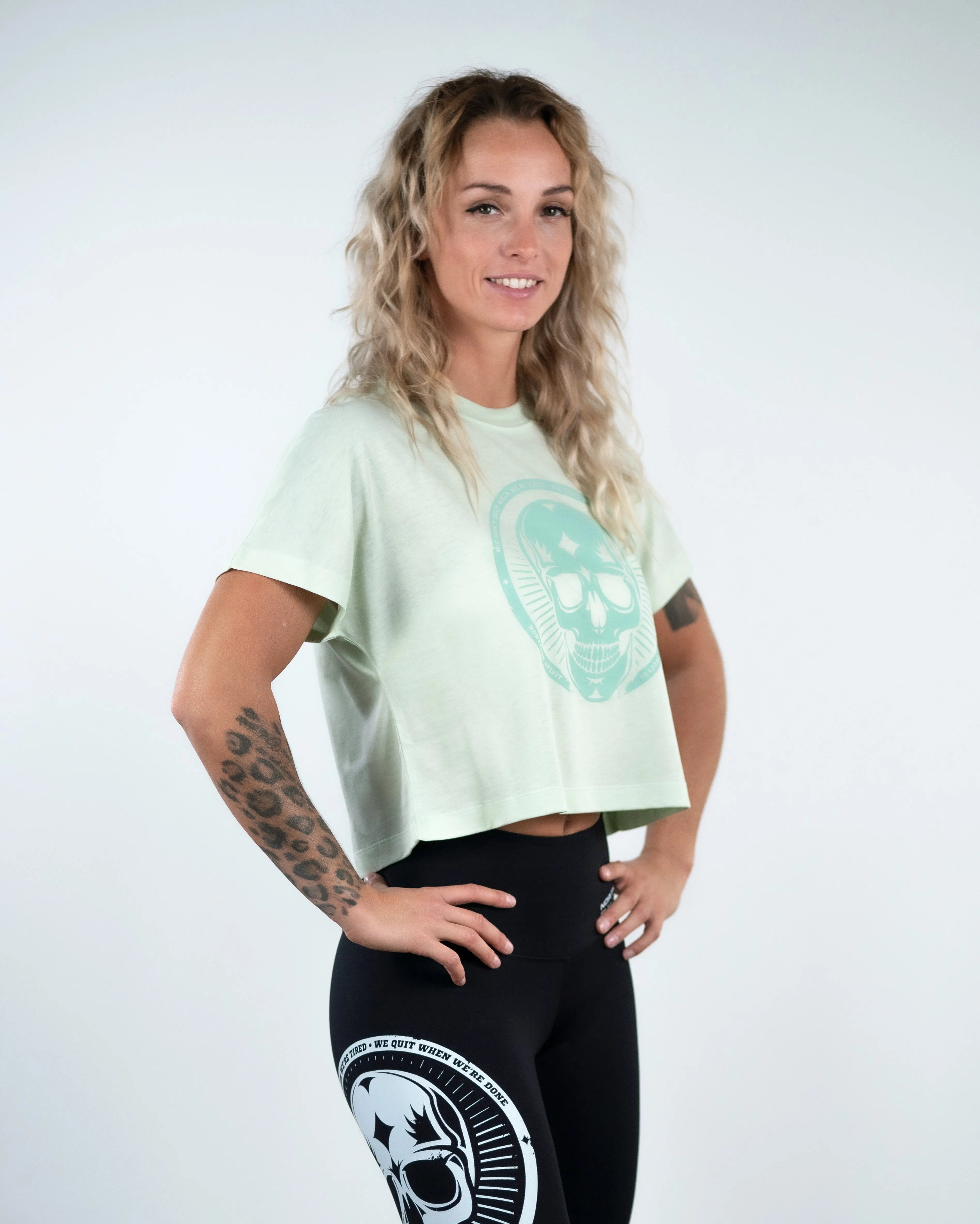 Crop Tee - NS Wings Skull 2.0