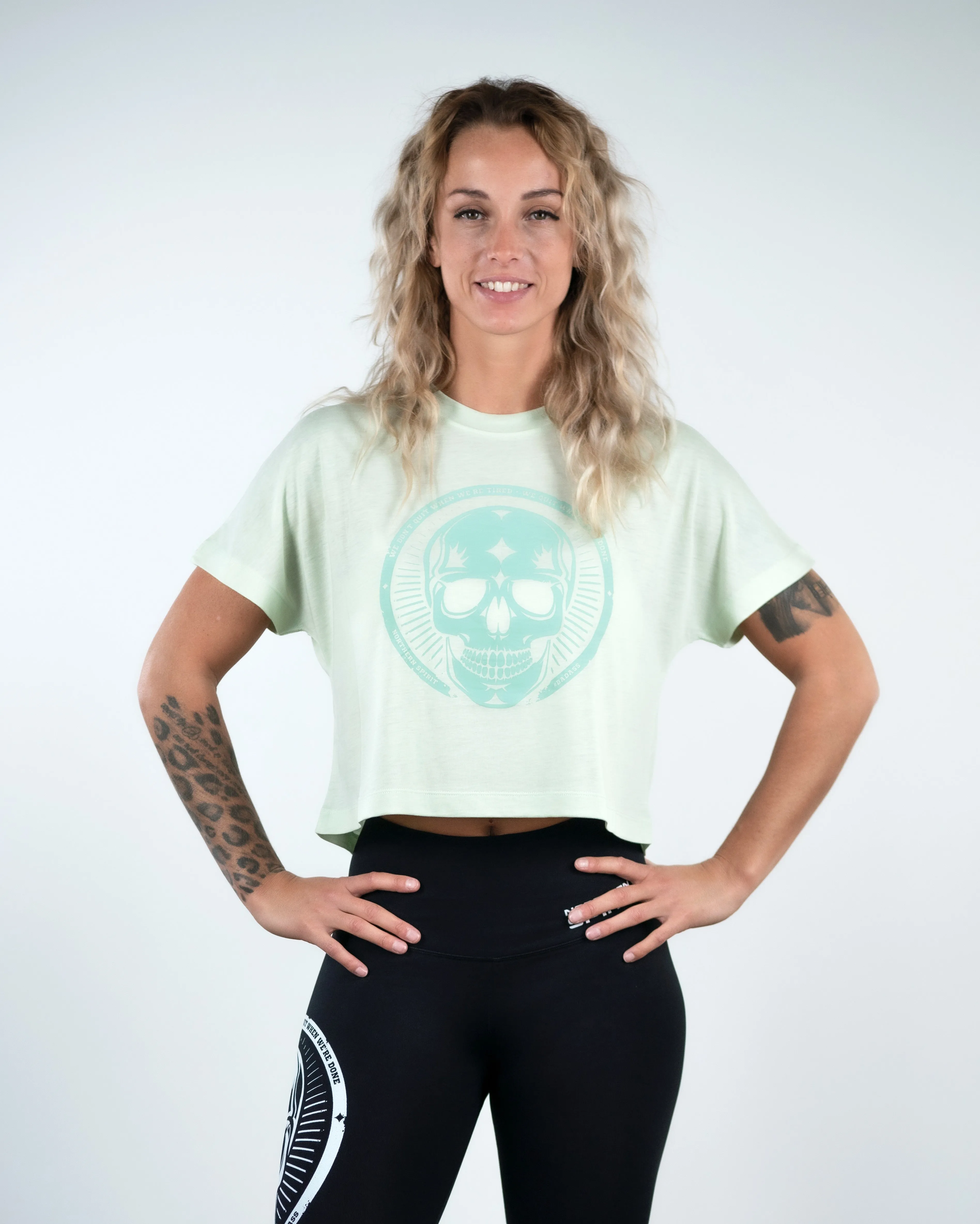 Crop Tee - NS Wings Skull 2.0