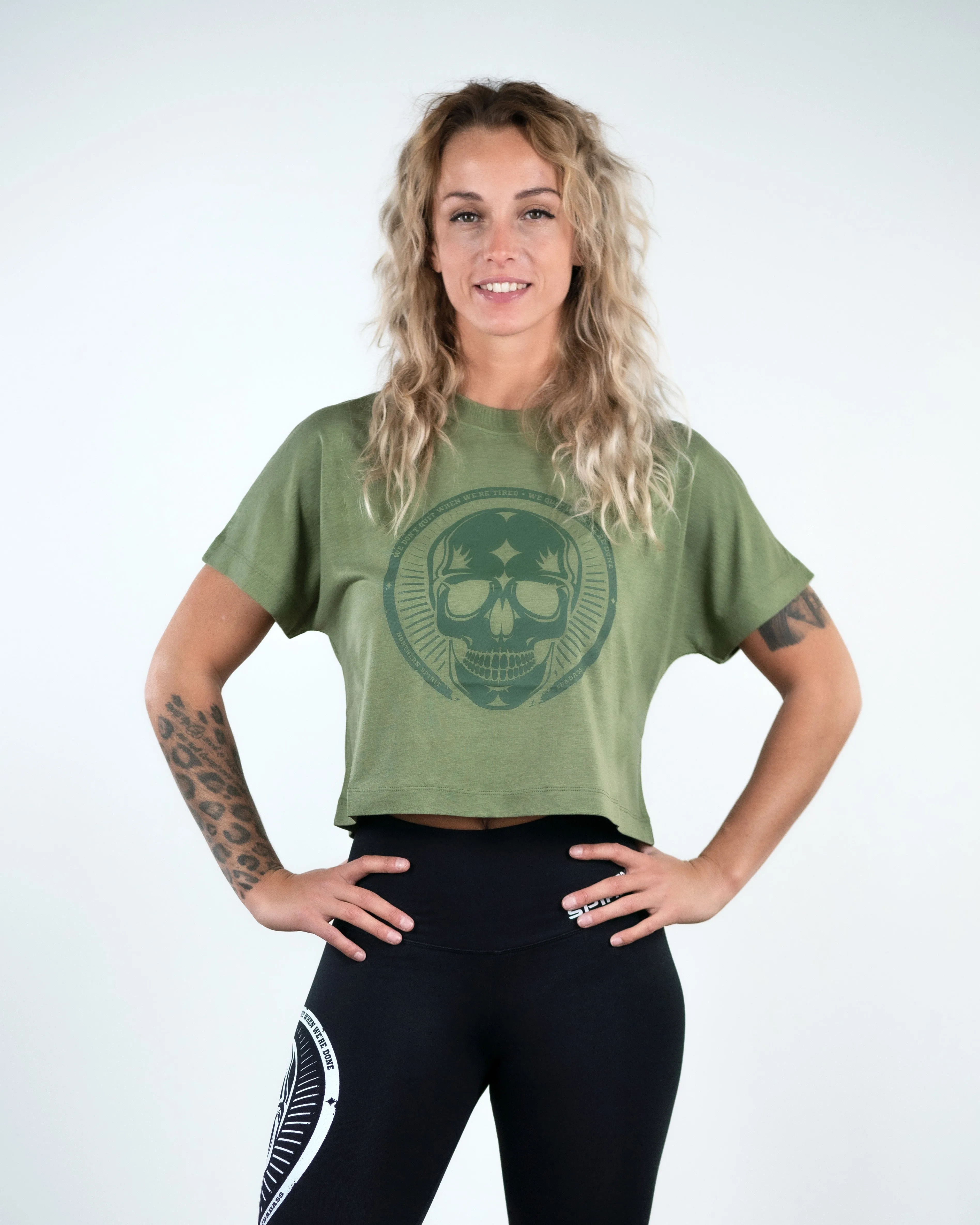 Crop Tee - NS Wings Skull 2.0