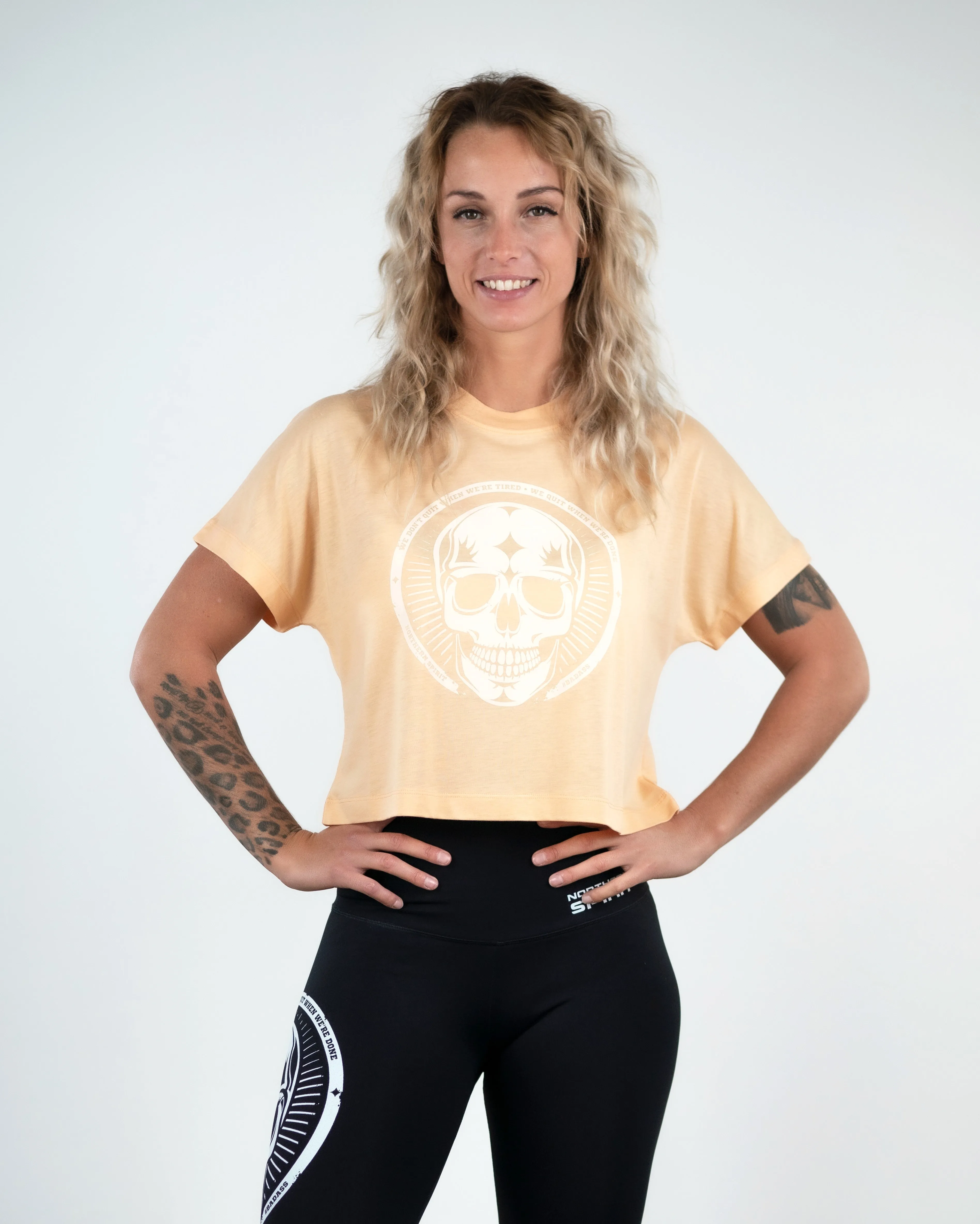 Crop Tee - NS Wings Skull 2.0