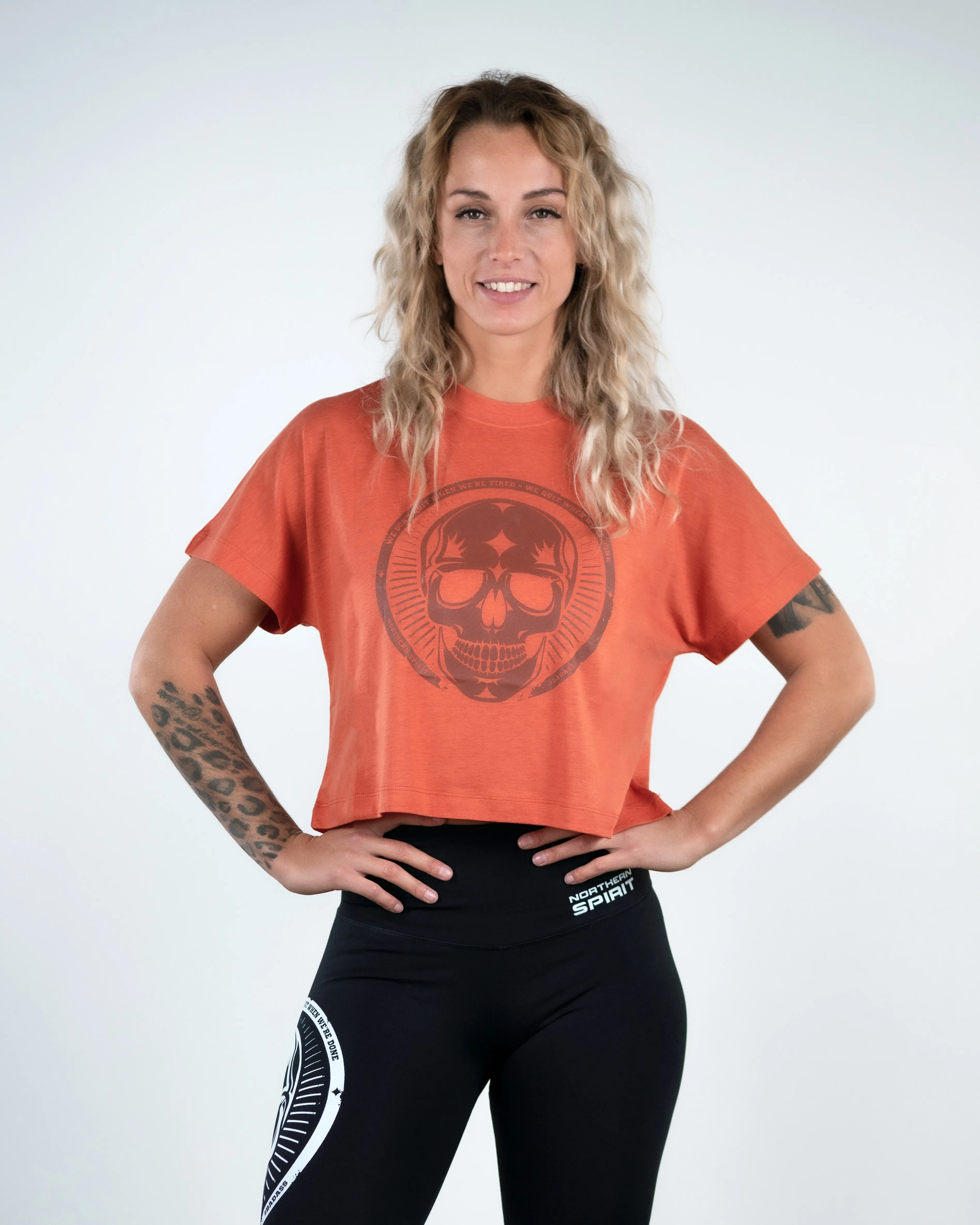 Crop Tee - NS Wings Skull 2.0
