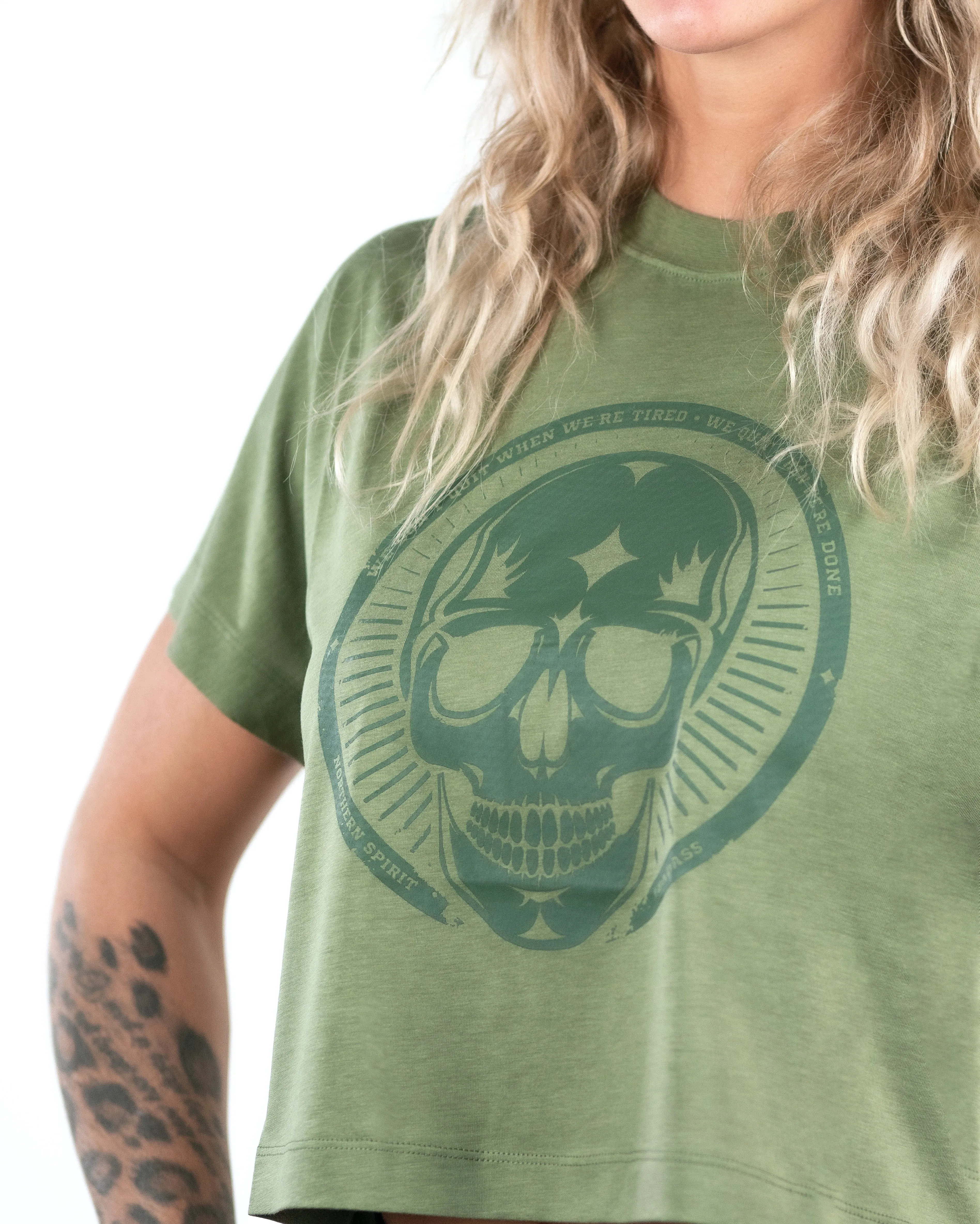 Crop Tee - NS Wings Skull 2.0