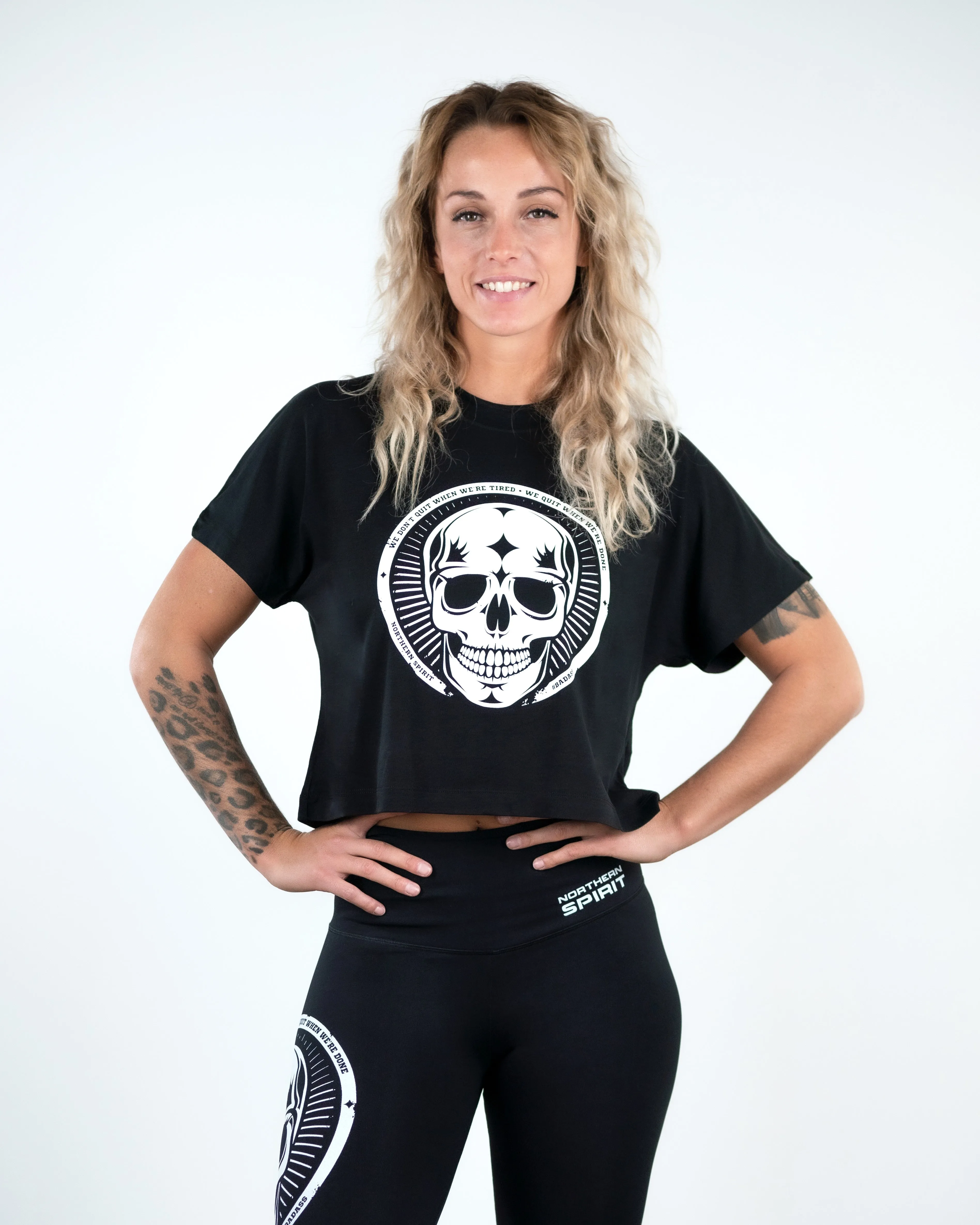 Crop Tee - NS Wings Skull 2.0