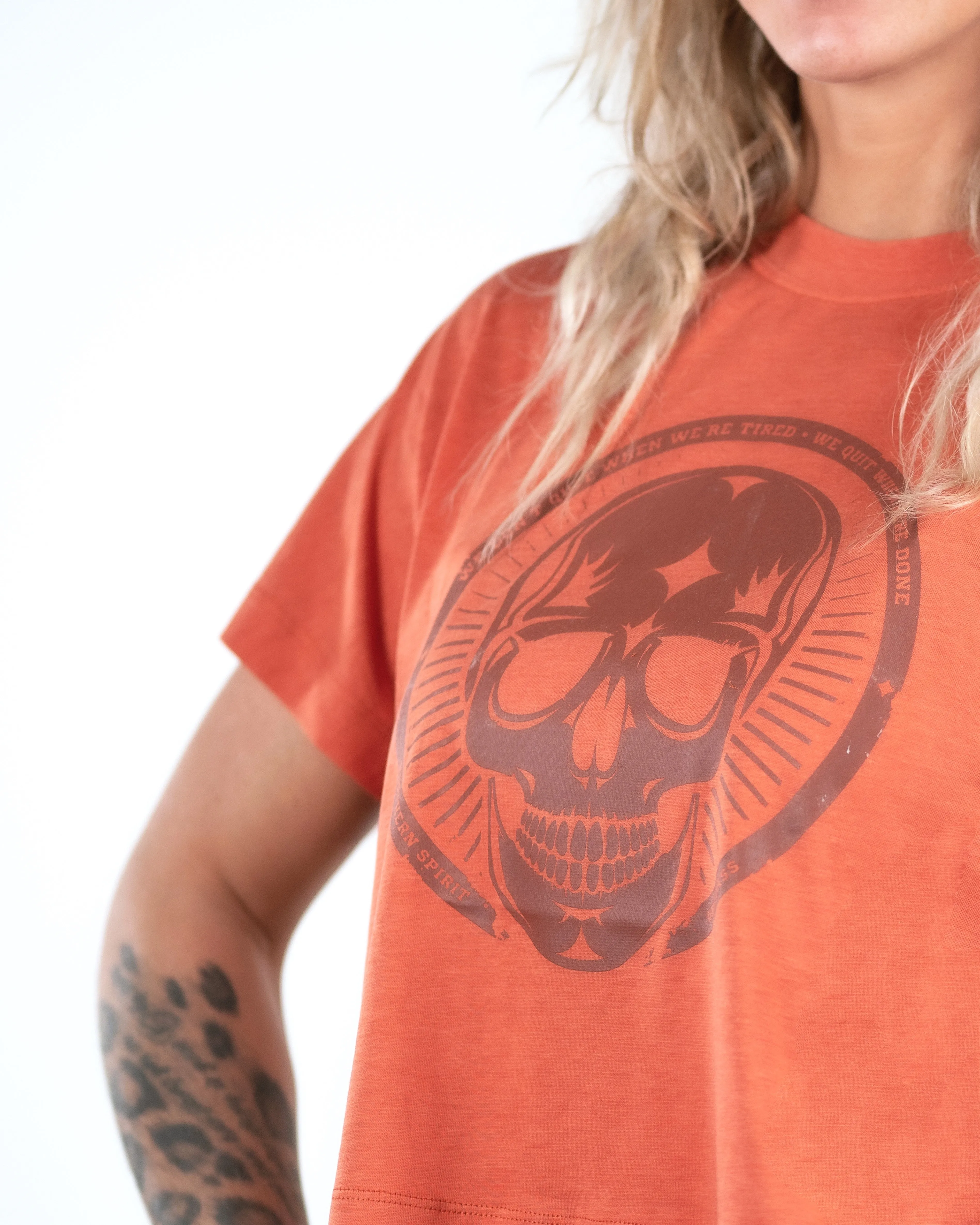 Crop Tee - NS Wings Skull 2.0