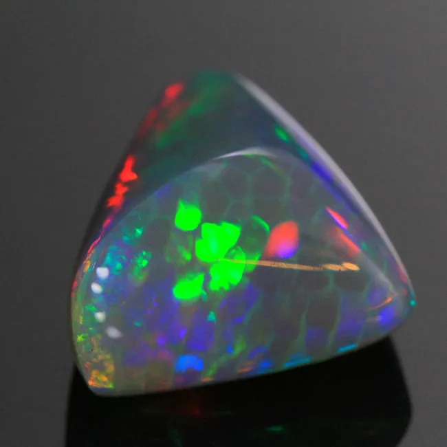 Crystal Semi-Black Welo Opal Gemstone 16.40 Carats