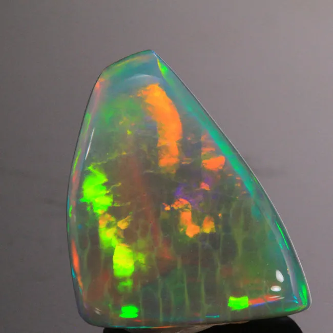 Crystal Semi-Black Welo Opal Gemstone 16.40 Carats