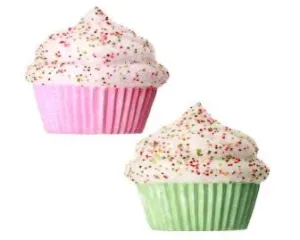 Cupcake Sprinkle Ornament - 5.5"