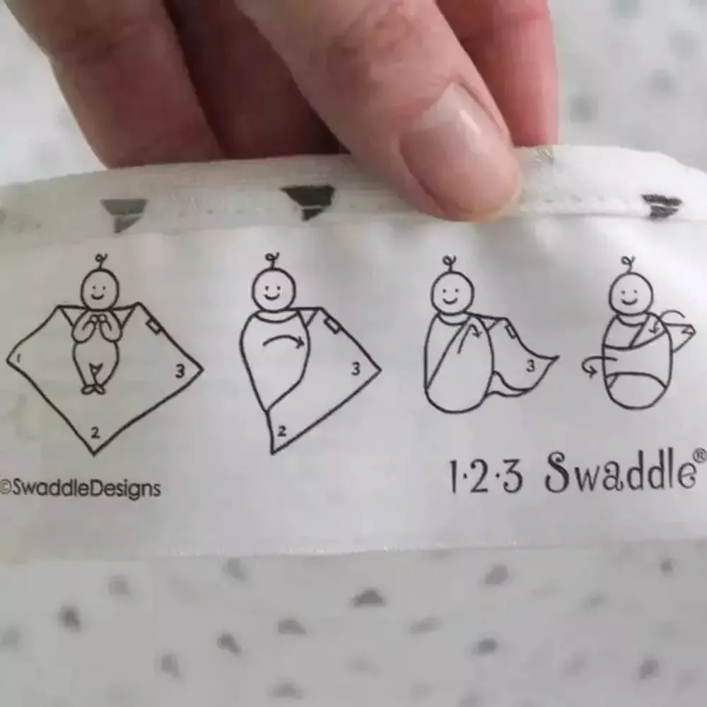 Cute and Calm Marquisette Swaddle Blanket - blue