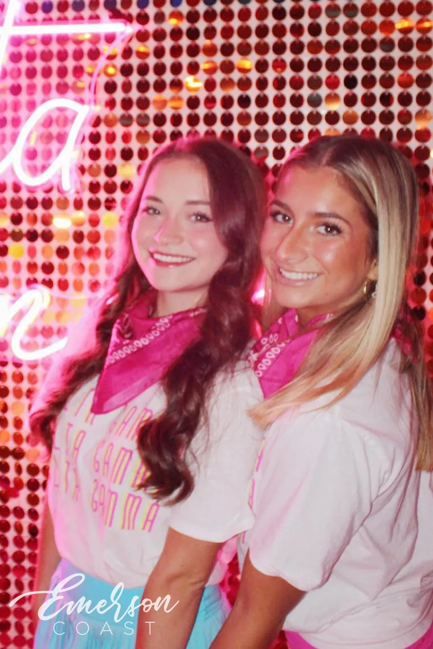 Delta Gamma Colorful Neon Sisterhood Tee