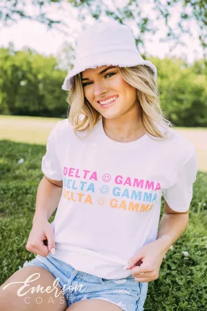 Delta Gamma Recruitment Smiley Face Tee