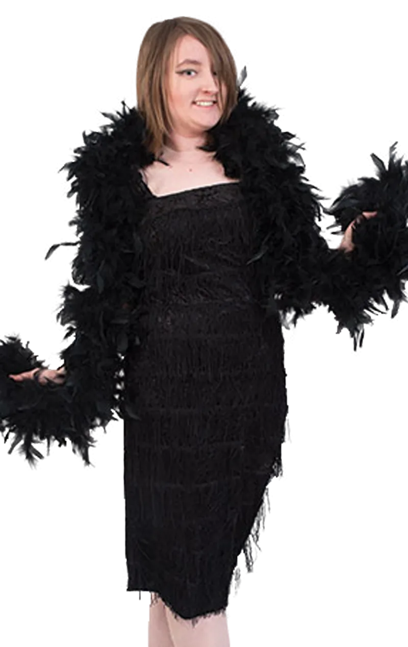 Deluxe Black Feather Boa