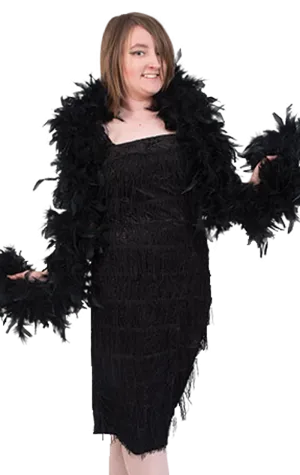 Deluxe Black Feather Boa
