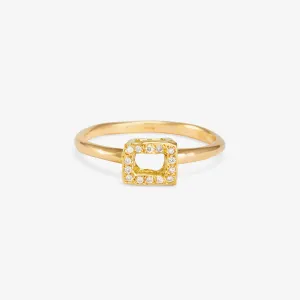 Diamond Box Ring | R0307W