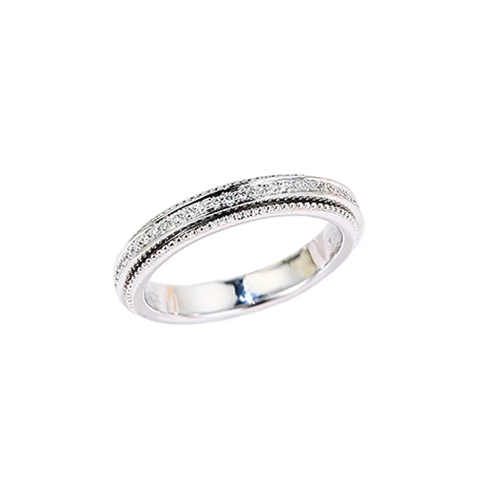 Diamond Full Eternity Spinner Matching Couple Bands