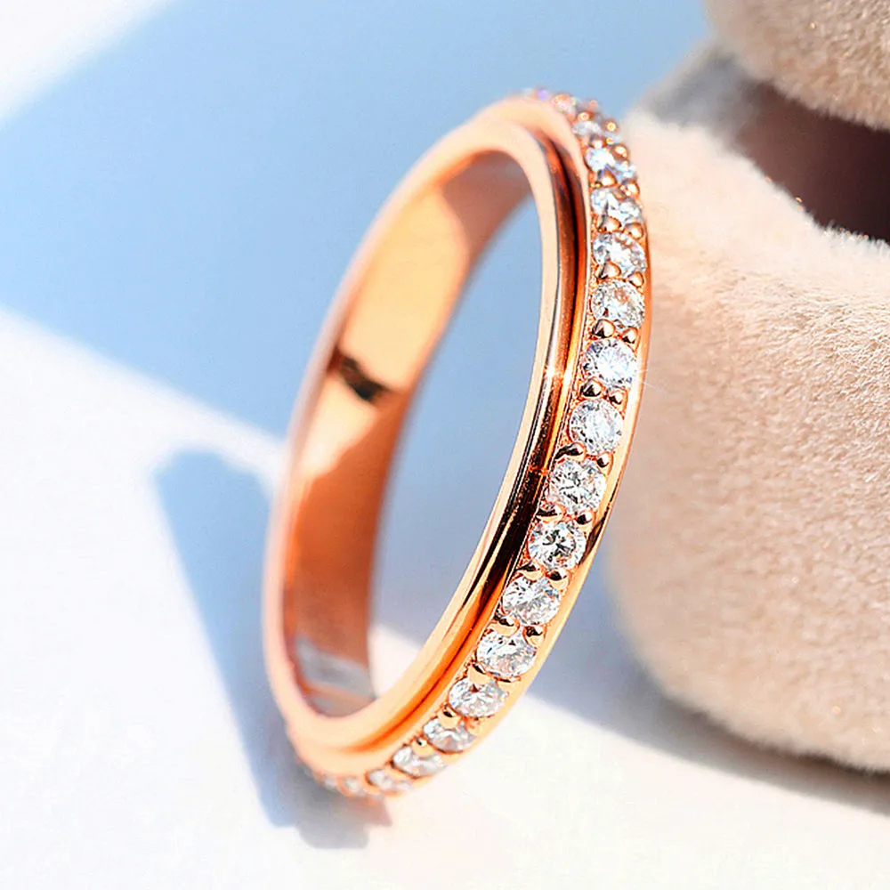 Diamond Full Eternity Spinning Ring