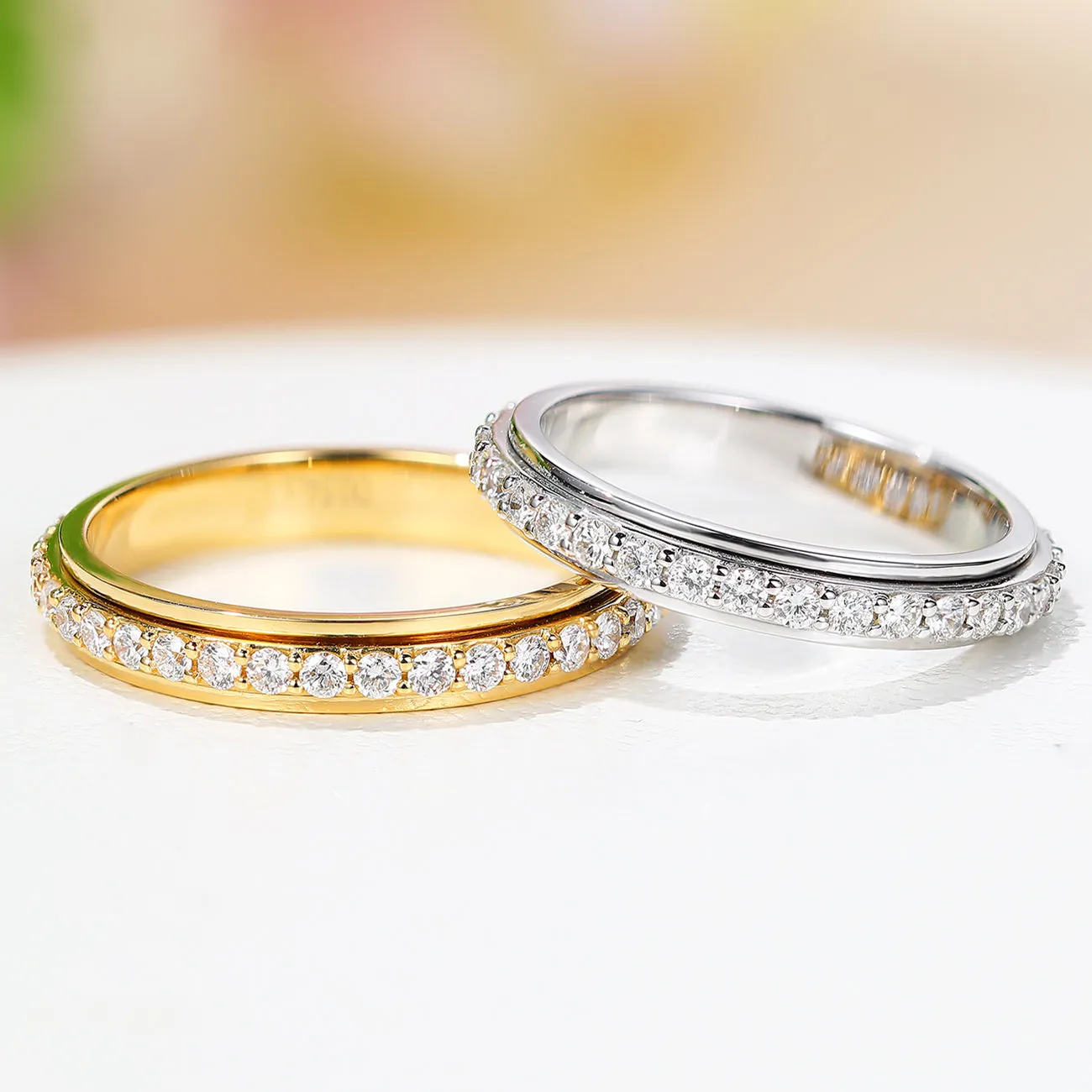 Diamond Full Eternity Spinning Ring