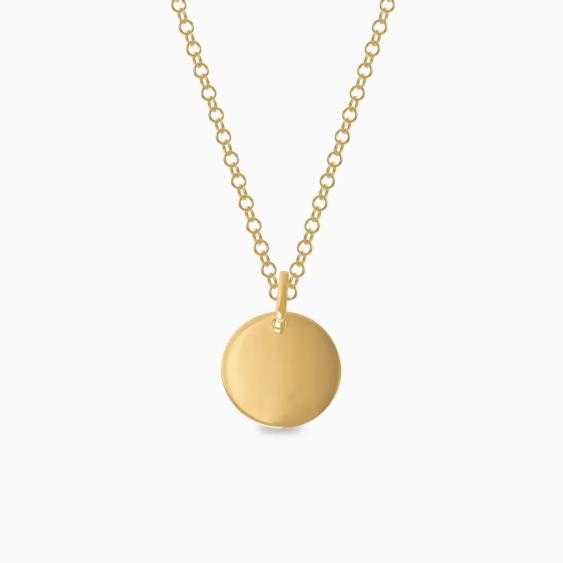 Dije Colorful en oro amarillo de 18K placa circular