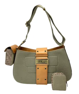 Dior Army Green   Tan Columbus Bag