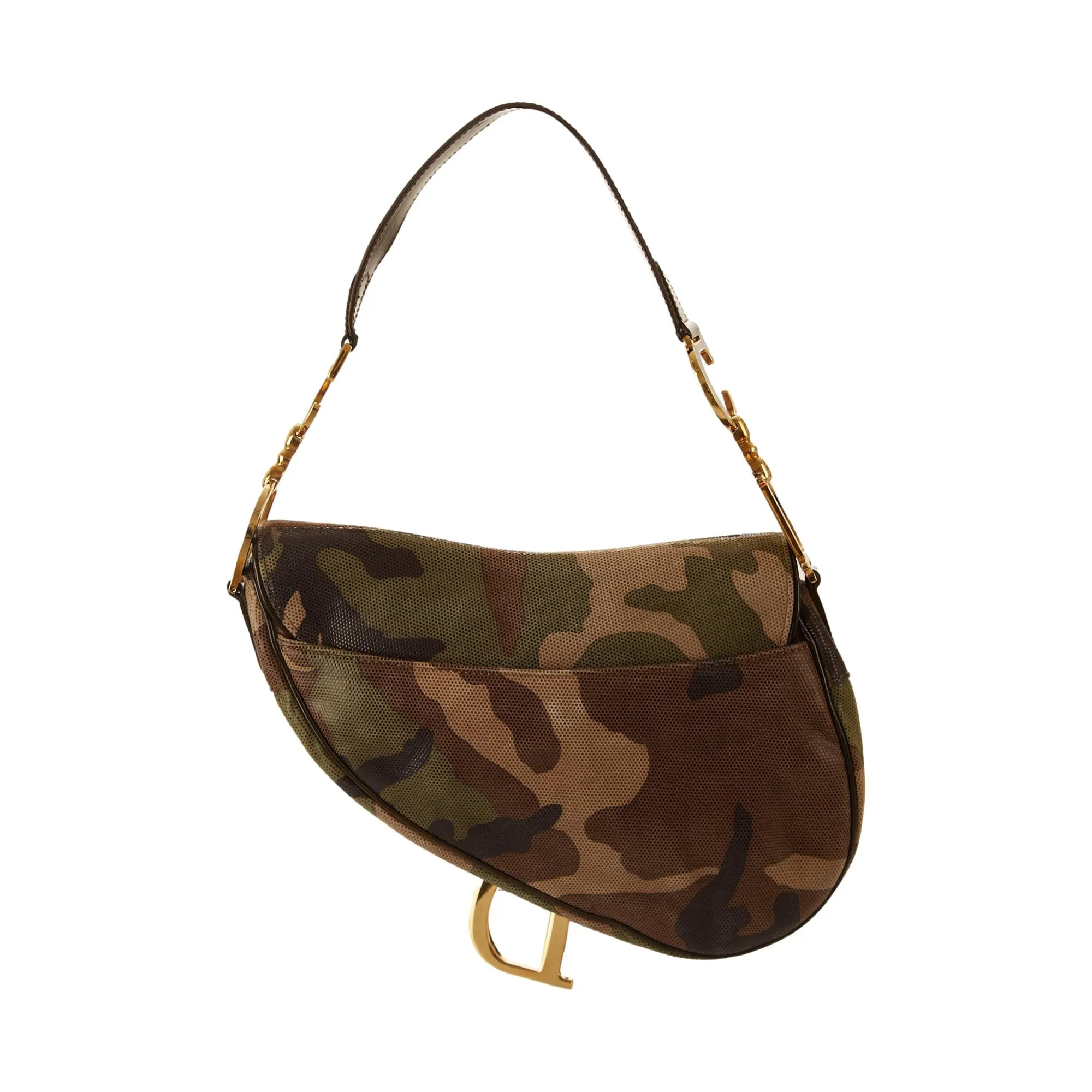 Dior Camo Saddle Bag