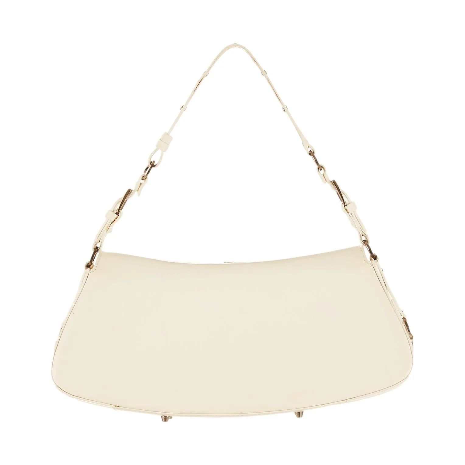 Dior White Bondage Shoulder Bag