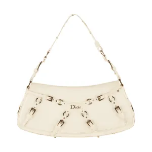 Dior White Bondage Shoulder Bag