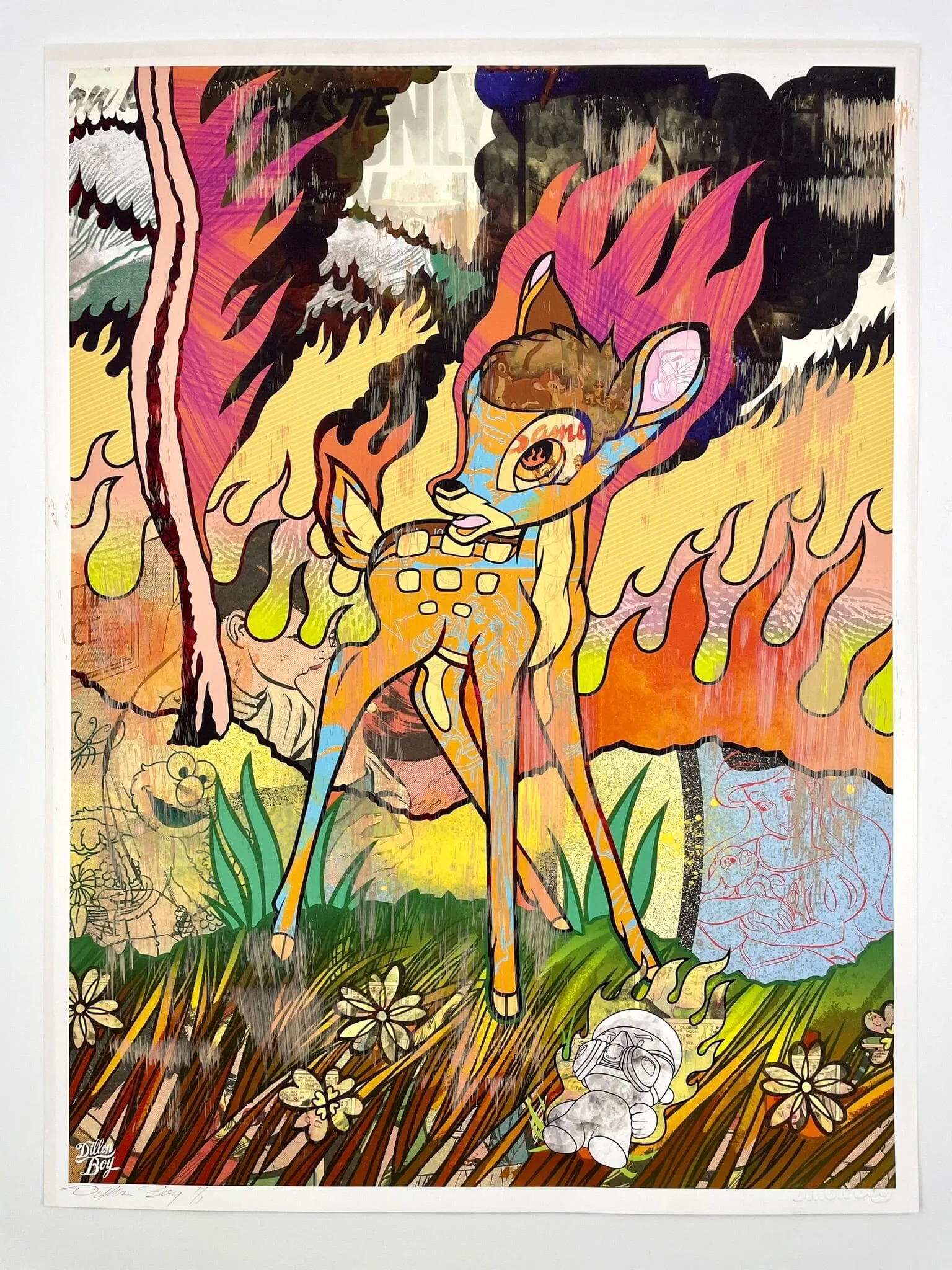 Disney Bambi x California Wildfire