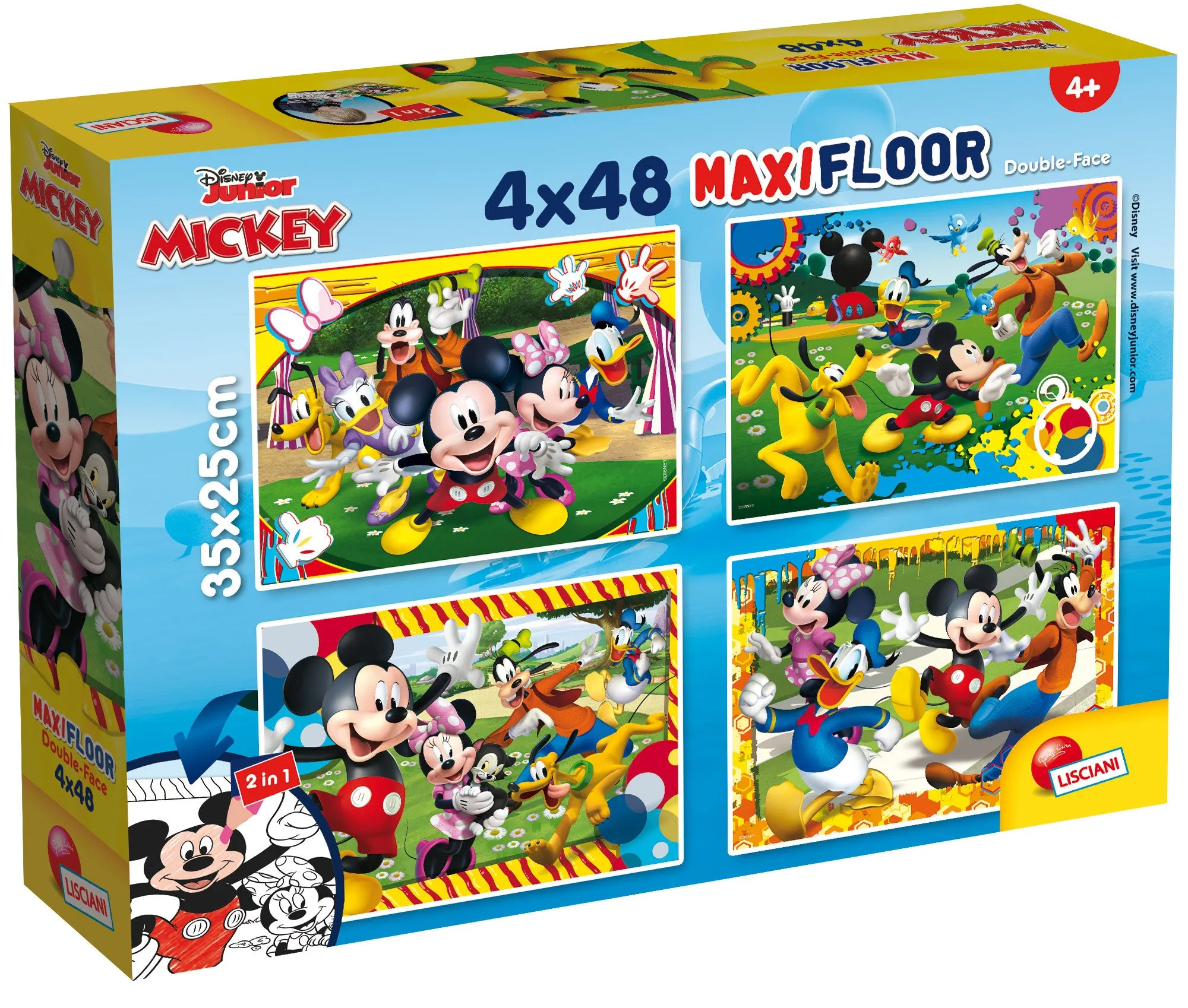 Disney Puzzle Maxifloor Mickey - 4 puzzle