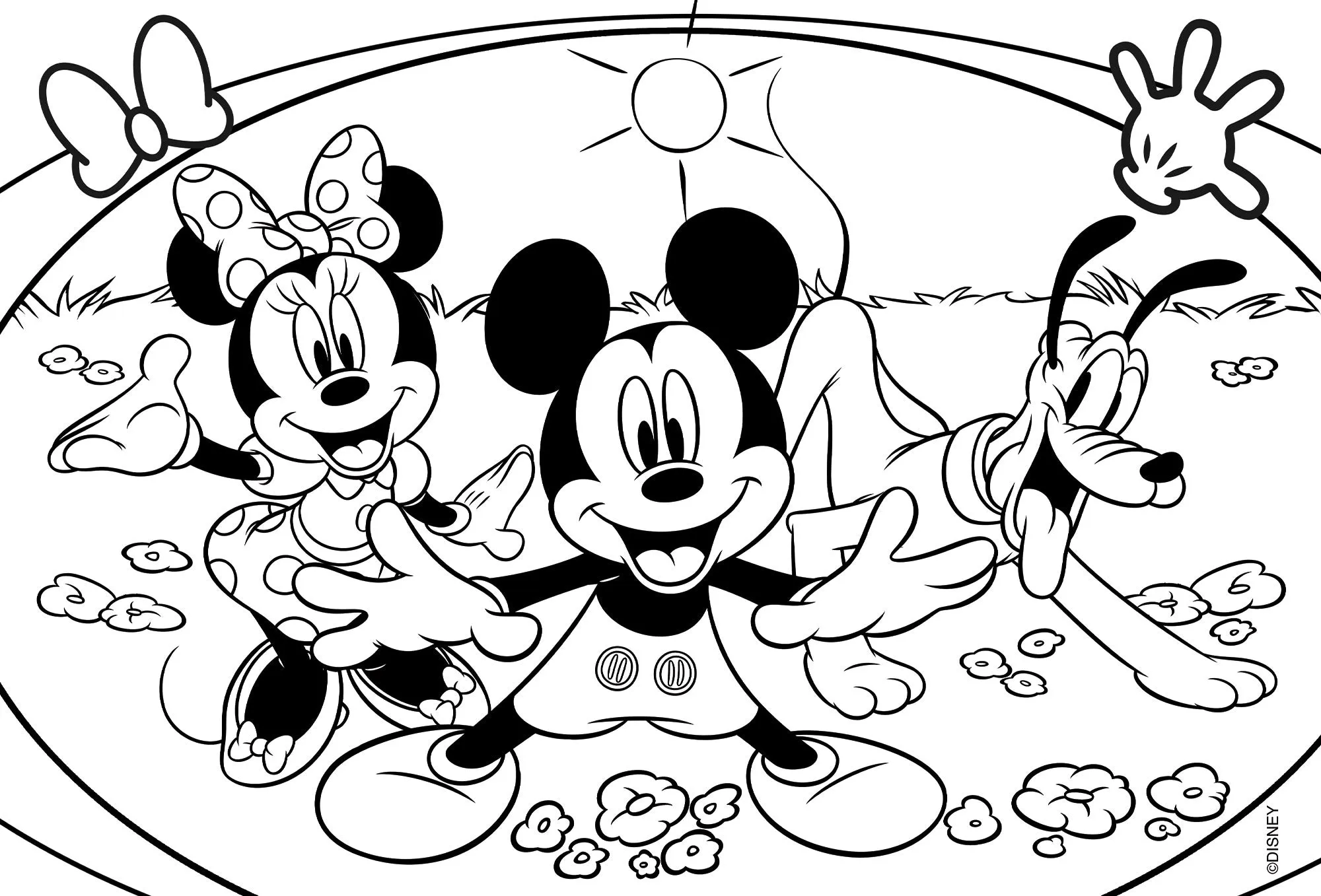 Disney Puzzle Maxifloor Mickey - 4 puzzle