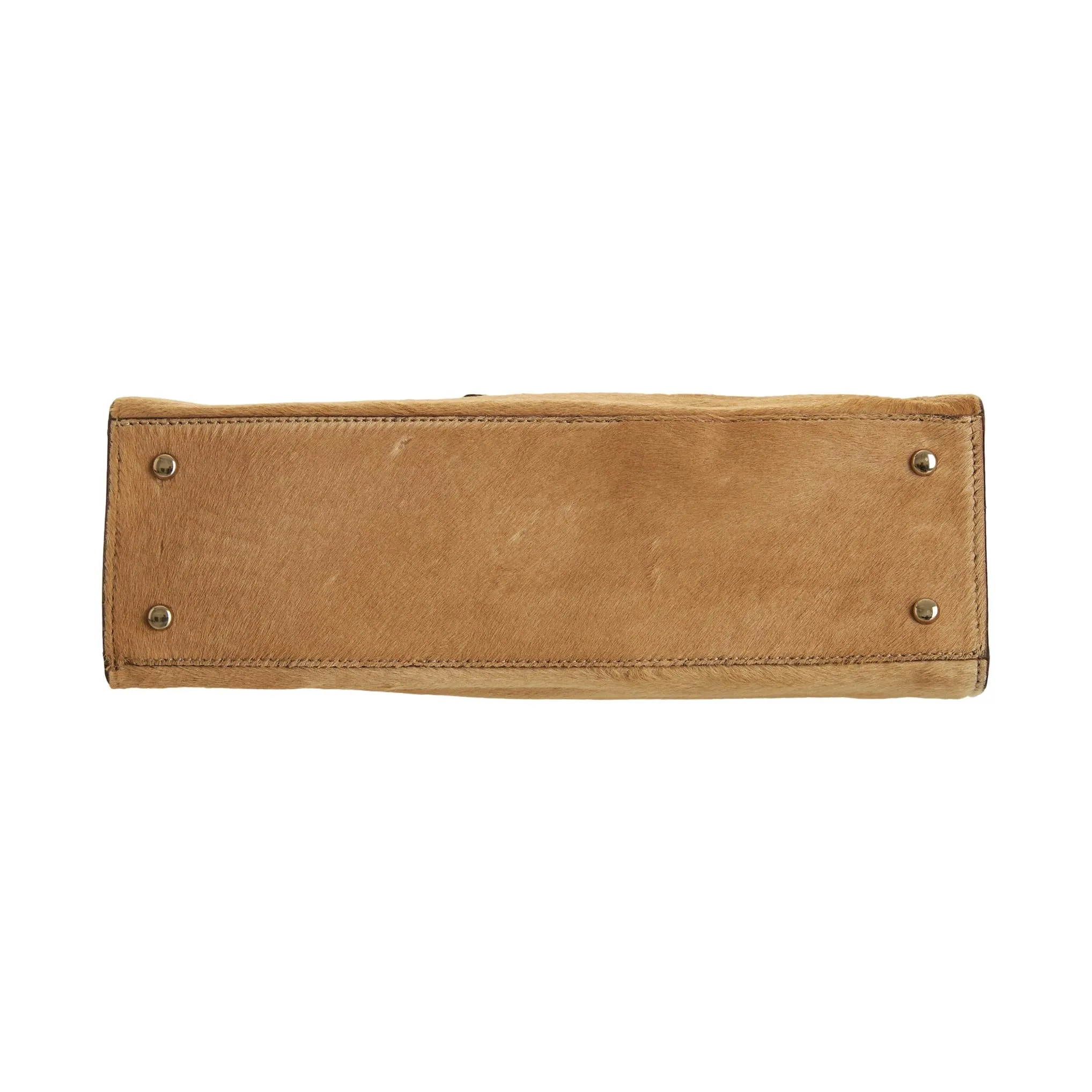 Dolce & Gabbana Brown Calf Hair Shoulder Bag