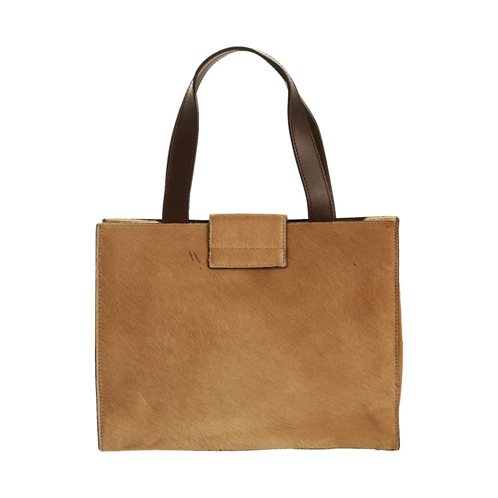 Dolce & Gabbana Brown Calf Hair Shoulder Bag