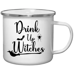 Drink Up Witches Retro Style Tin Mug