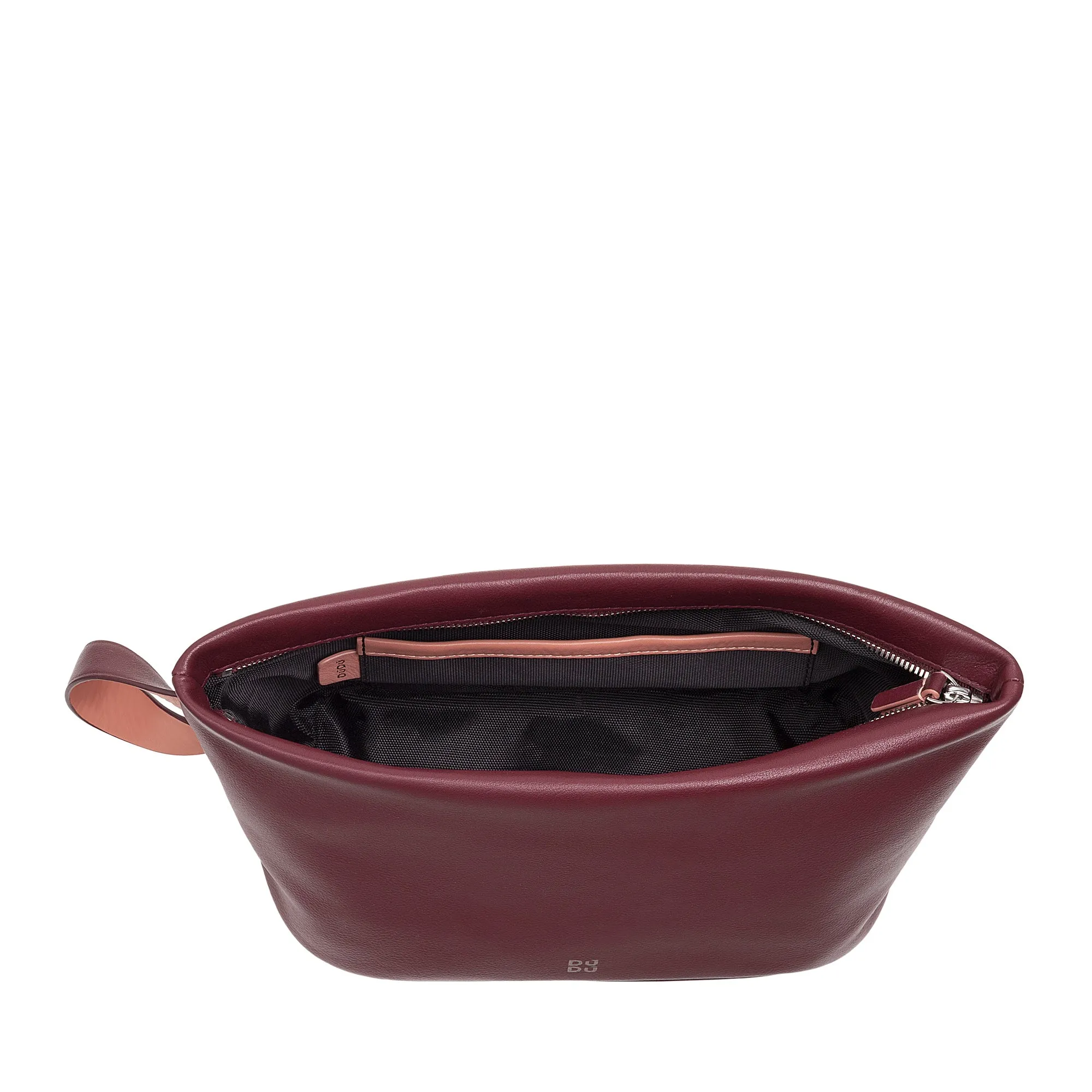 DUDU Beauty Houses Woman Men in Leather With Zip Kear, Big colors toilet bag, ideal for travel, gym, spa, water -repellent interior
