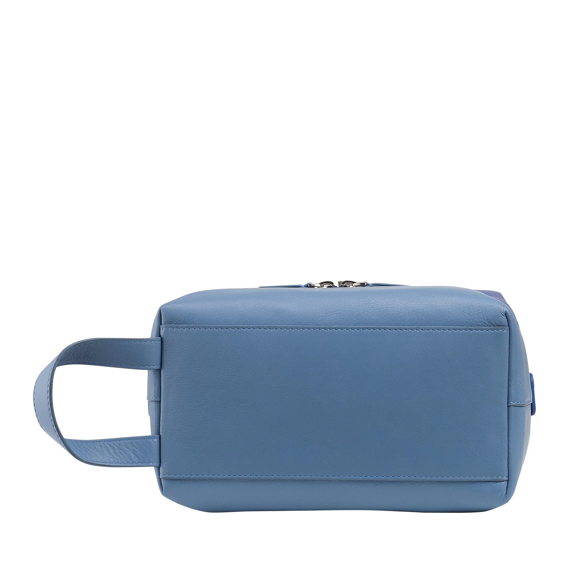 DUDU Beauty Travel Houses Men Woman, Hand -Colored Leather Toilet Bag, 2 Dispartures With Handle