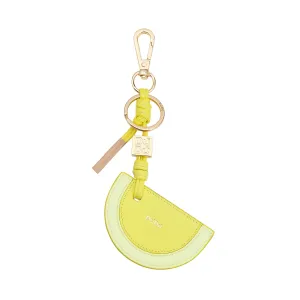Dudu leather keychain with watermelon, colorful nice keychain, with ring and carabiner, design keychain