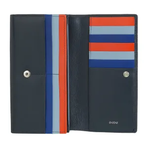 DUDU WOMEN'S WOMEN'S LEATHER RFID DESIGN LONG LONG WITH ZIP CARD ZIP HOODS AND CLOSURE BROOK